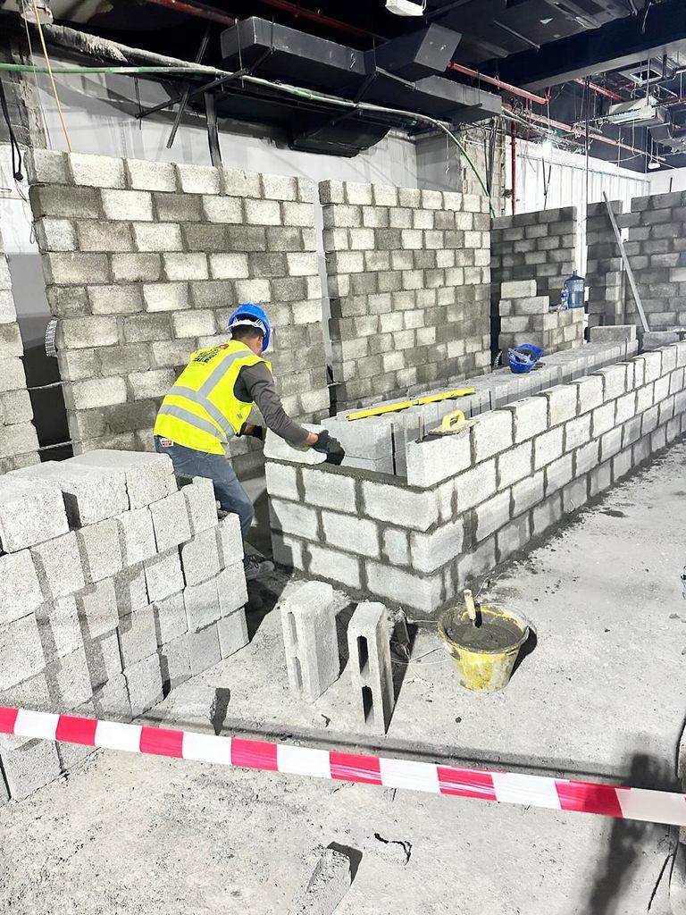 V CARE mason building blockwork walls